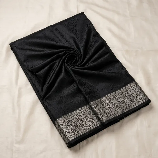 Marziyaa_Self_Design_Banarasi_Jacquard_Saree_(Black)