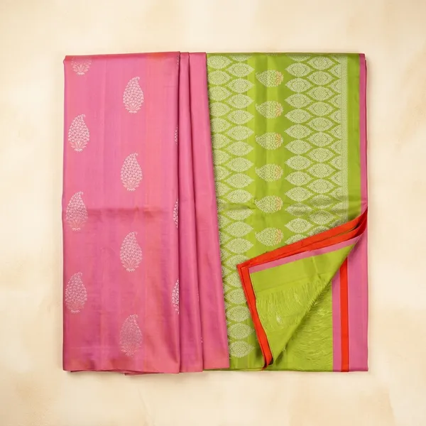 Marziyaa_Embellished_Woven_Polka_Print_Banarasi_Jacquard_Saree_(Pink)