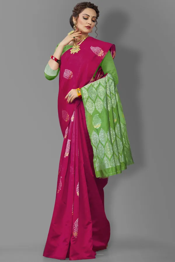 Marziyaa_Paisley_Banarasi_Jacquard_Saree_(Pink)