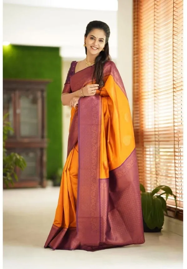 Marziyaa_Self_Design_Banarasi_Jacquard_Saree_(Mustard)
