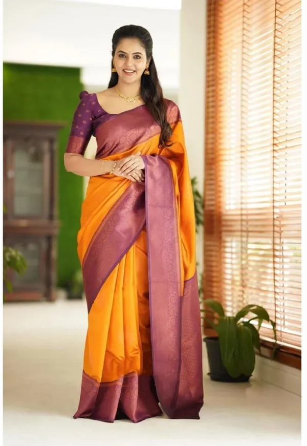 Marziyaa_Self_Design_Banarasi_Jacquard_Saree_(Mustard)