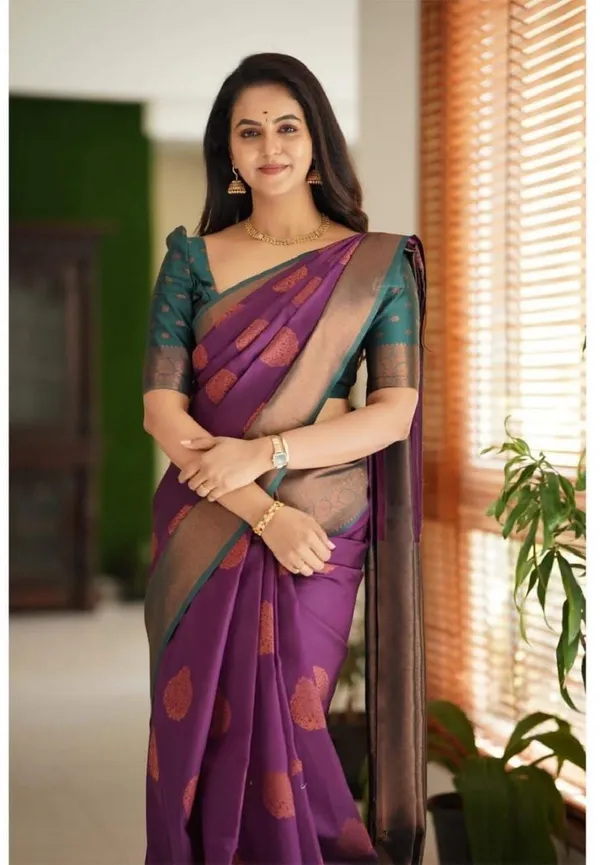 Marziyaa_Self_Design_Banarasi_Jacquard_Saree_(Purple)