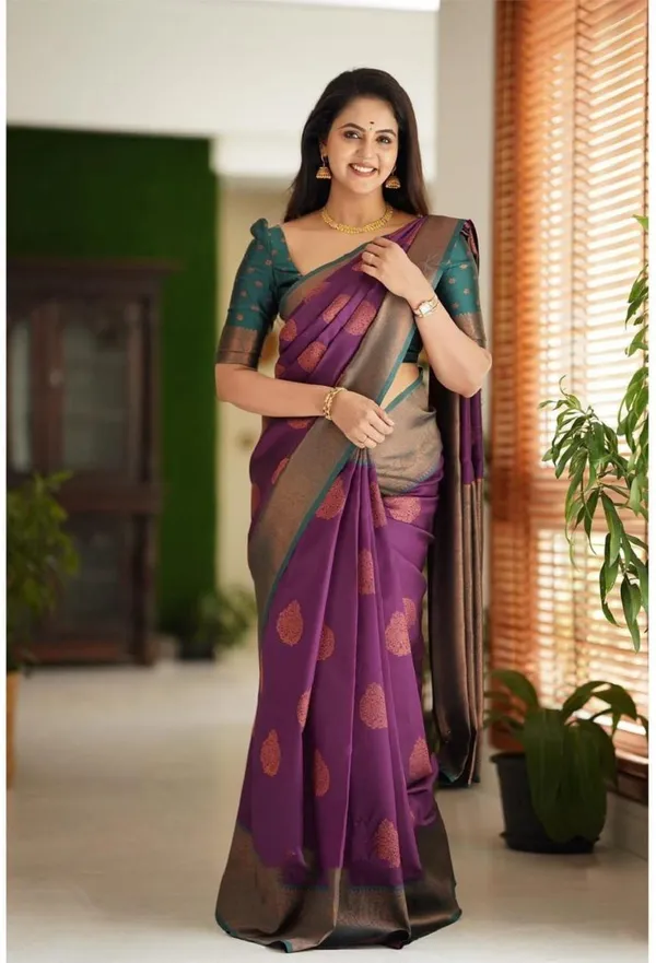 Marziyaa_Self_Design_Banarasi_Jacquard_Saree_(Purple)