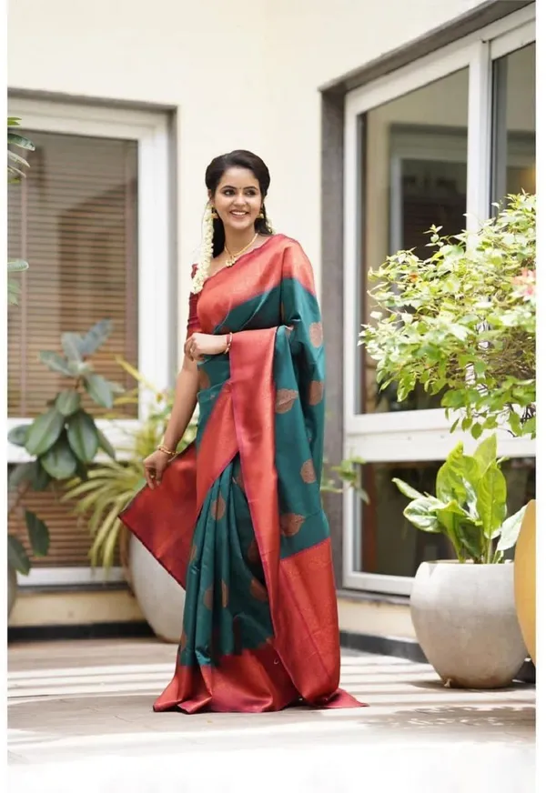 Marziyaa_Self_Design_Banarasi_Jacquard_Saree_(Green)