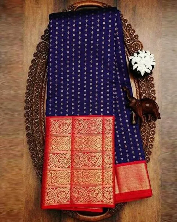 Marziyaa_Woven_Banarasi_Jacquard_Saree_(Blue)