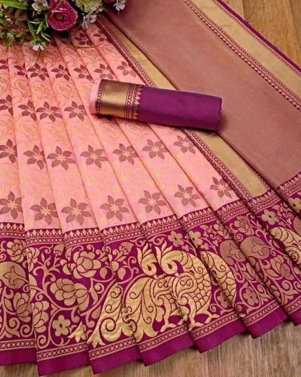 Marziyaa_Woven_Banarasi_Jacquard_Saree_(Orange)