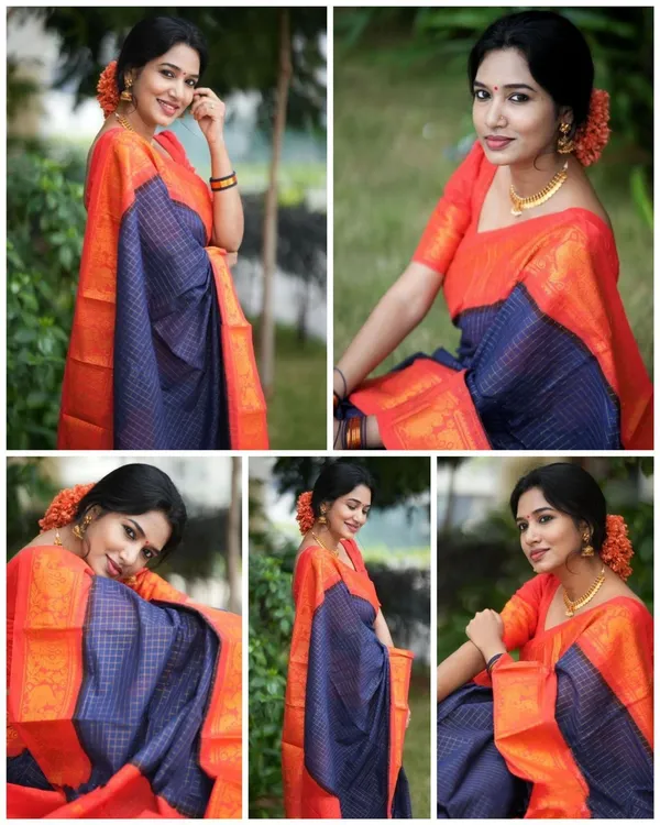 Marziyaa_Paisley_Banarasi_Jacquard_Saree_(Dark_Blue)