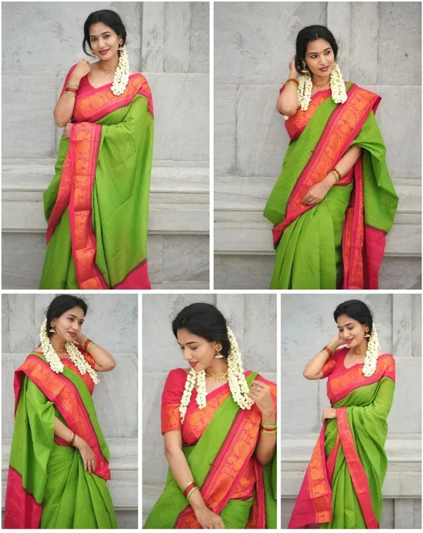 Marziyaa_Paisley_Banarasi_Jacquard_Saree_(Green)