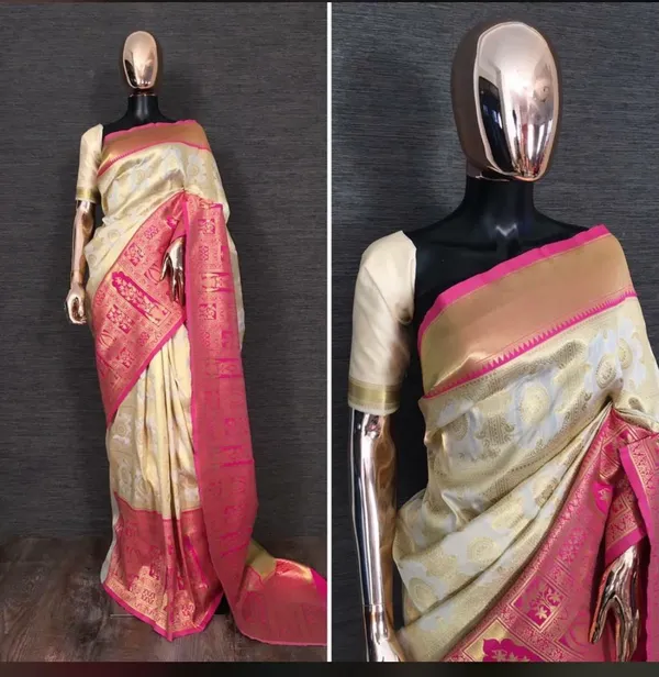 Marziyaa_Paisley_Banarasi_Jacquard_Saree_(Cream)