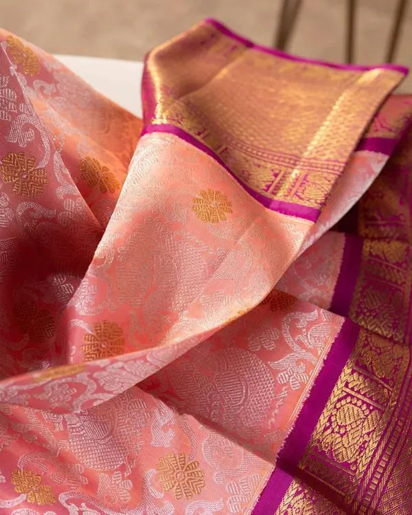 Marziyaa_Polka_Print_Banarasi_Jacquard_Saree_(Pink)