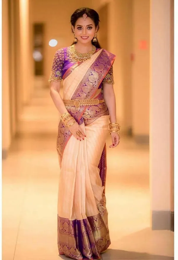 Marziyaa_Polka_Print_Banarasi_Jacquard_Saree_(Pink)