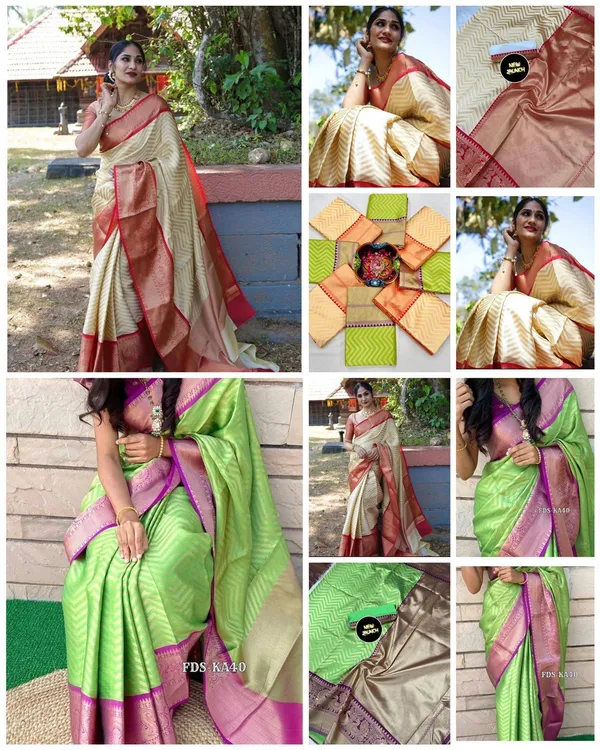Marziyaa_Paisley_Banarasi_Jacquard_Saree_(Light_Green)