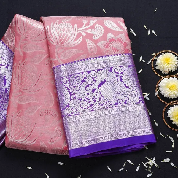 Marziyaa_Paisley_Banarasi_Jacquard_Saree_(Pink)