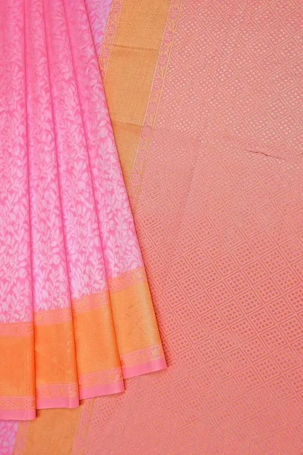 Marziyaa_Polka_Print_Banarasi_Jacquard_Saree_(Pink)