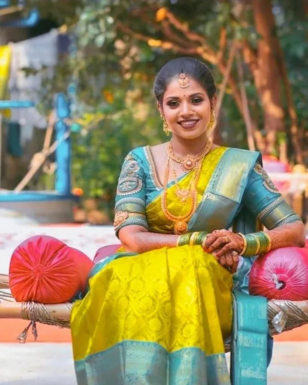 Marziyaa_Printed_Banarasi_Jacquard_Saree_(Yellow)