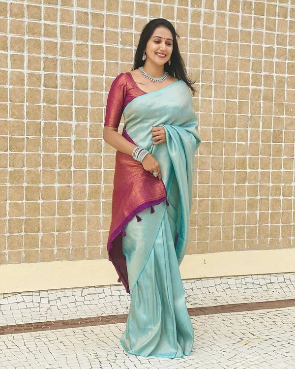 Marziyaa_Printed_Banarasi_Jacquard_Saree_(Blue)