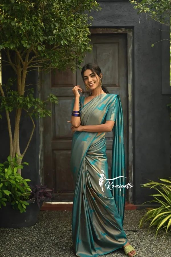Marziyaa_Printed_Banarasi_Silk_Blend_Saree_(Light_Blue)