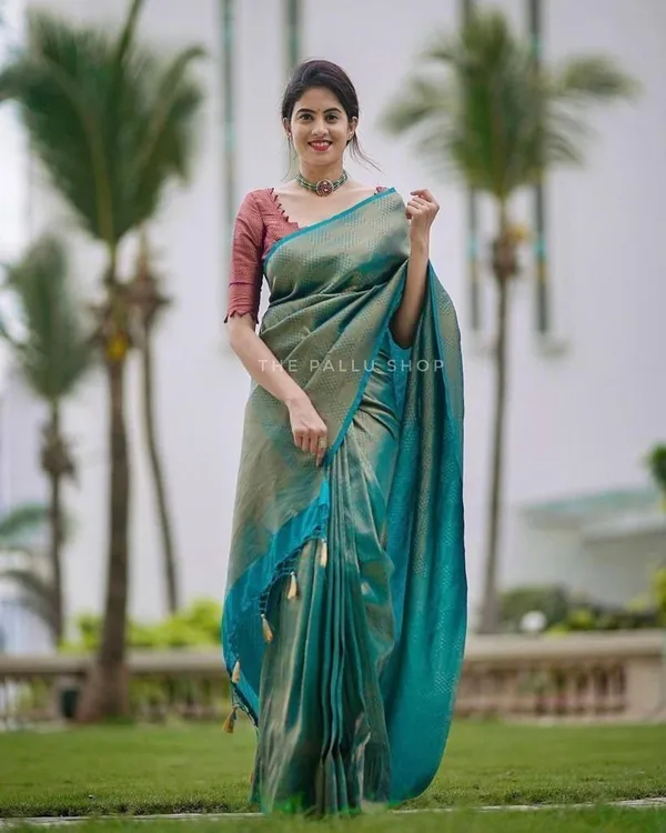 Marziyaa_Printed_Banarasi_Silk_Blend_Saree_(Light_Blue)