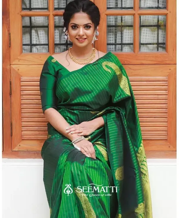 Marziyaa_Printed_Banarasi_Silk_Blend_Saree_(Green)