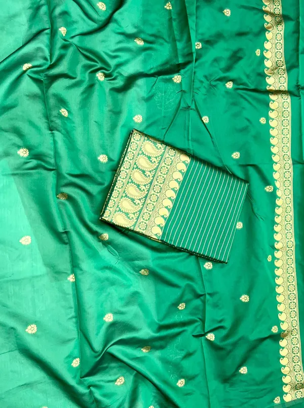 Marziyaa_Printed_Banarasi_Silk_Blend_Saree_(Green)