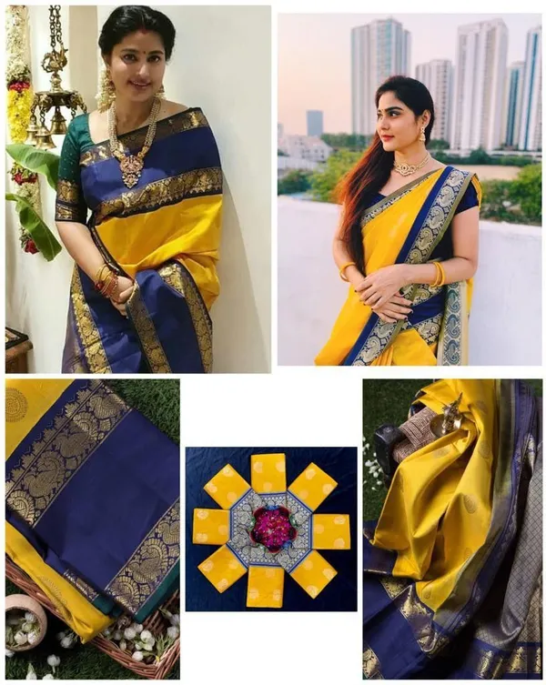 Marziyaa_Printed_Banarasi_Jacquard_Saree_(Yellow)