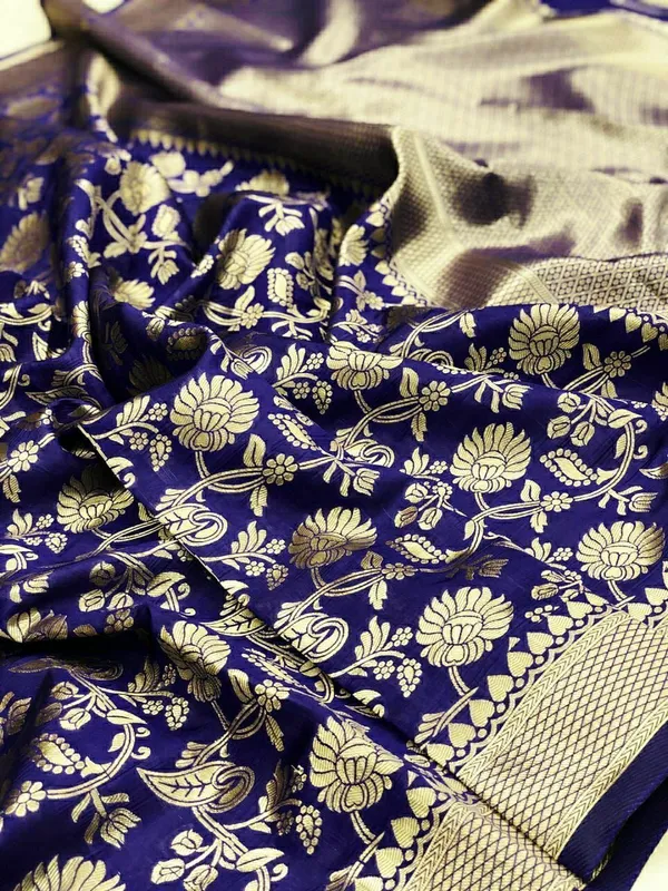 Marziyaa_Printed_Banarasi_Jacquard_Saree_(Dark_Blue)