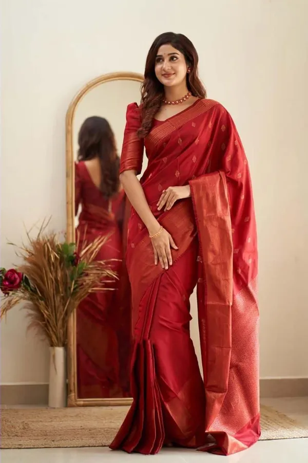 Marziyaa_Self_Design_Banarasi_Jacquard_Saree_(Red)
