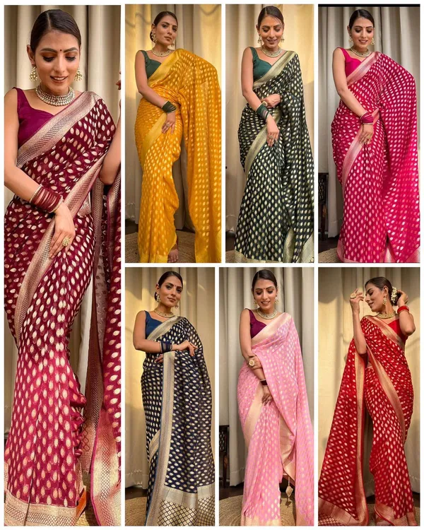 Marziyaa_Woven_Banarasi_Jacquard_Saree_(Red)