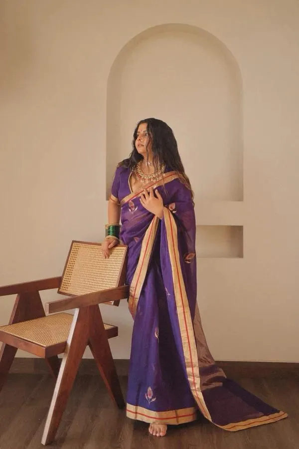 Marziyaa_Printed_Banarasi_Jacquard_Saree_(_Purple)