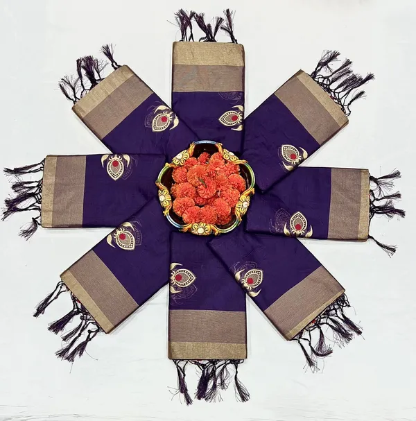 Marziyaa_Printed_Banarasi_Jacquard_Saree_(_Purple)