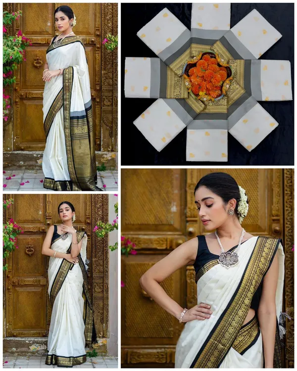 Marziyaa_Animal_Print_Banarasi_Jacquard_Saree_(White)