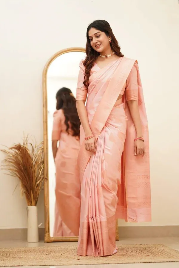 Marziyaa_Plain_Banarasi_Jacquard_Saree_(Pink)