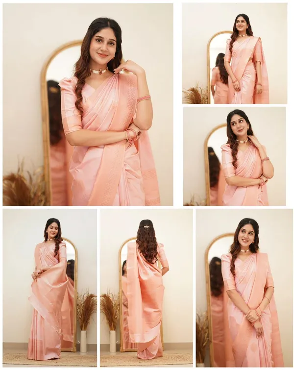 Marziyaa_Plain_Banarasi_Jacquard_Saree_(Pink)