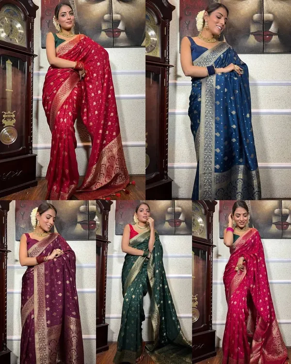 Marziyaa_Woven_Banarasi_Jacquard_Saree_(Green)
