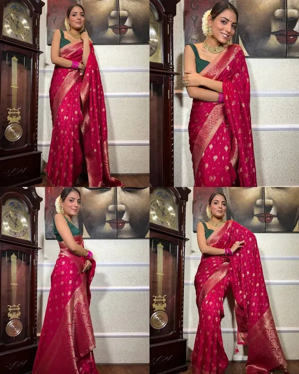 Marziyaa_Woven_Banarasi_Jacquard_Saree_(Pink)