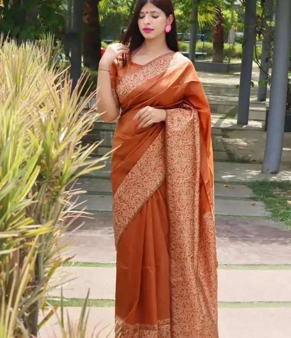 Marziyaa_Self_Design_Banarasi_Jacquard_Saree_(Orange)