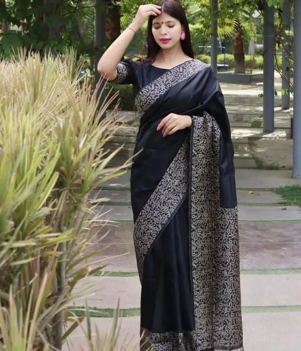 Marziyaa_Self_Design_Banarasi_Jacquard_Saree_(Black)