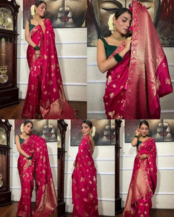 Marziyaa_Woven_Banarasi_Jacquard_Saree_(Pink)
