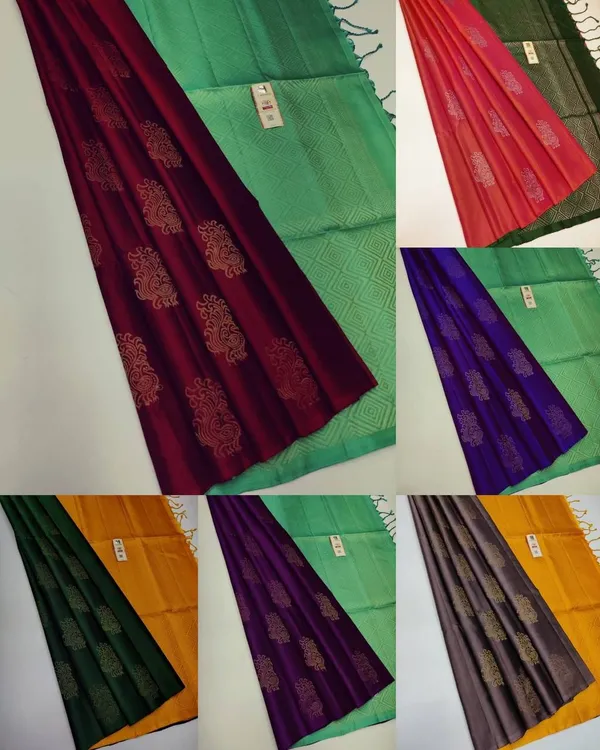Marziyaa_Floral_Print_Banarasi_Jacquard_Saree_(Green)