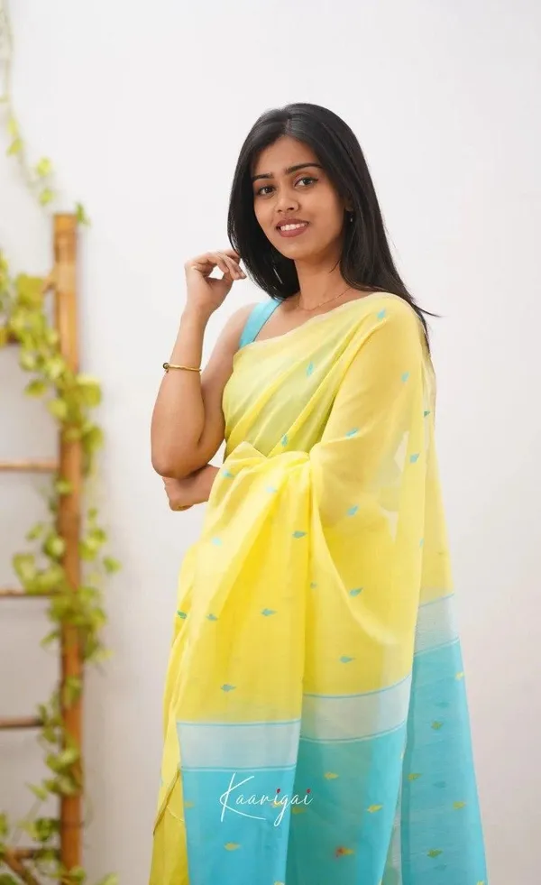 Marziyaa_Plain_Daily_Wear_Brocade_Saree_(Yellow)