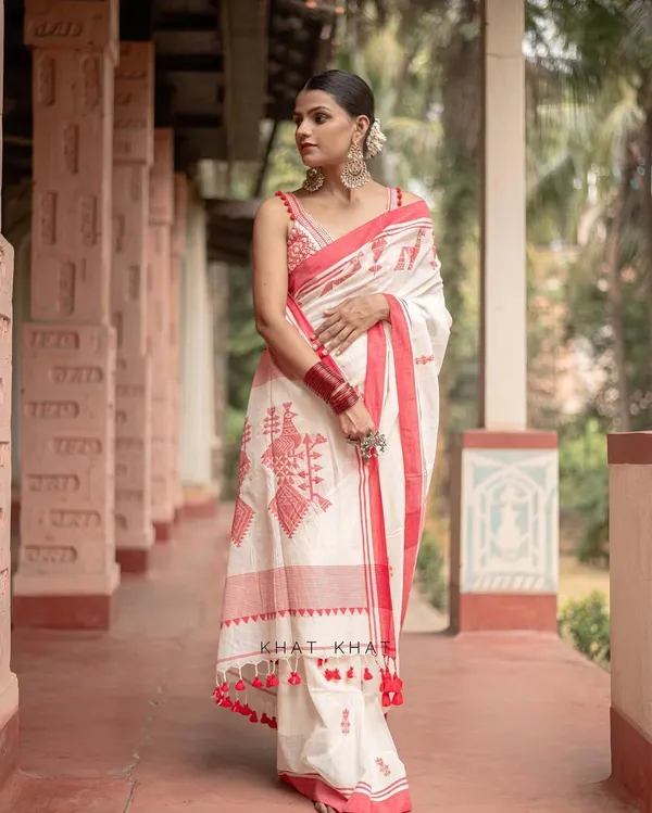 Marziyaa_Printed_Tant_Chanderi_Brocade_Saree_(White)