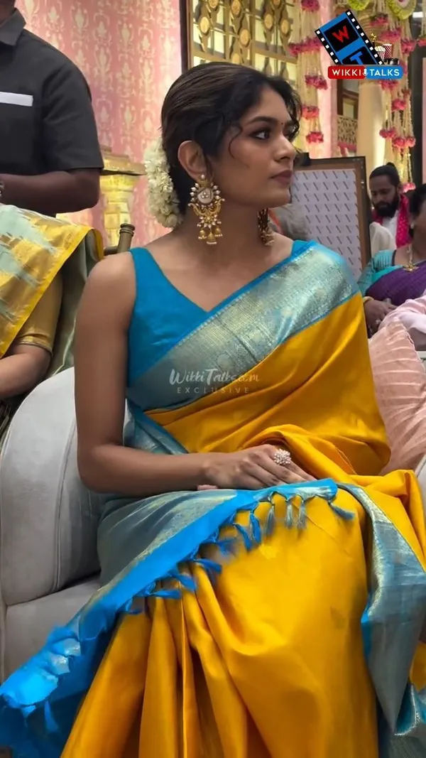 Marziyaa_Woven_Plain_Temple_Border_Banarasi_Jacquard_Saree_(Yellow)