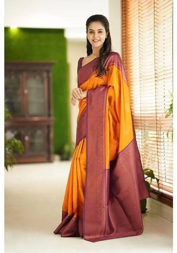 Marziyaa_Self_Design_Banarasi_Jacquard_Saree_(Yellow)