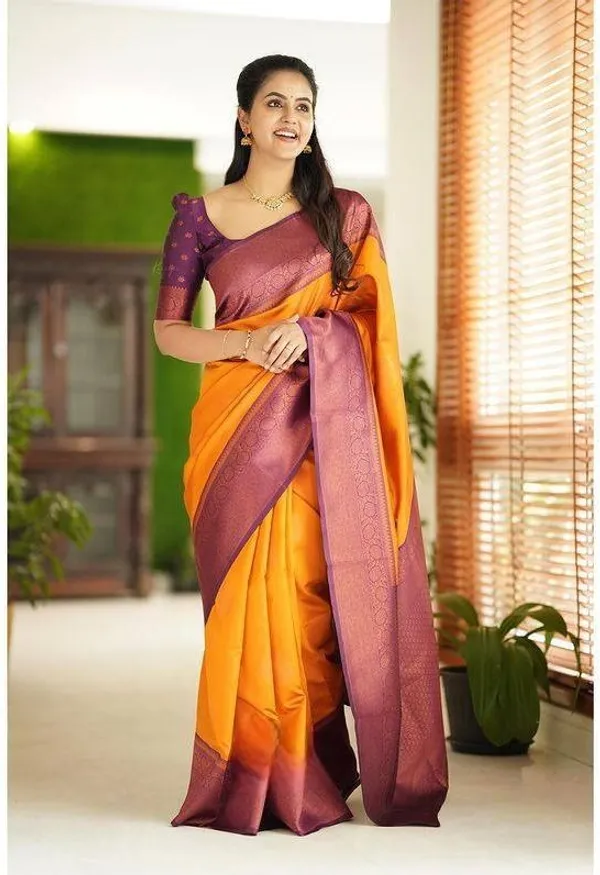 Marziyaa_Self_Design_Banarasi_Jacquard_Saree_(Yellow)