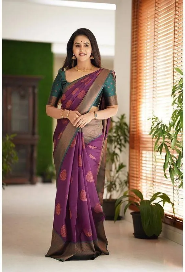 Marziyaa_Self_Design_Banarasi_Jacquard_Saree_(Purple)