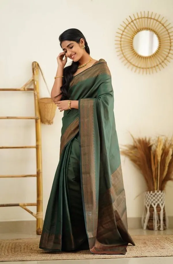 Marziyaa_Self_Design_Banarasi_Jacquard_Saree_(Green)