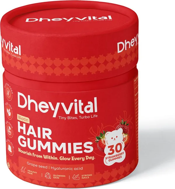 Dheyvital_Biotin_Hair_Gummies_For_Hair_Growth,_Strong_Nails_And_Glowing_Skin_30_Tablets