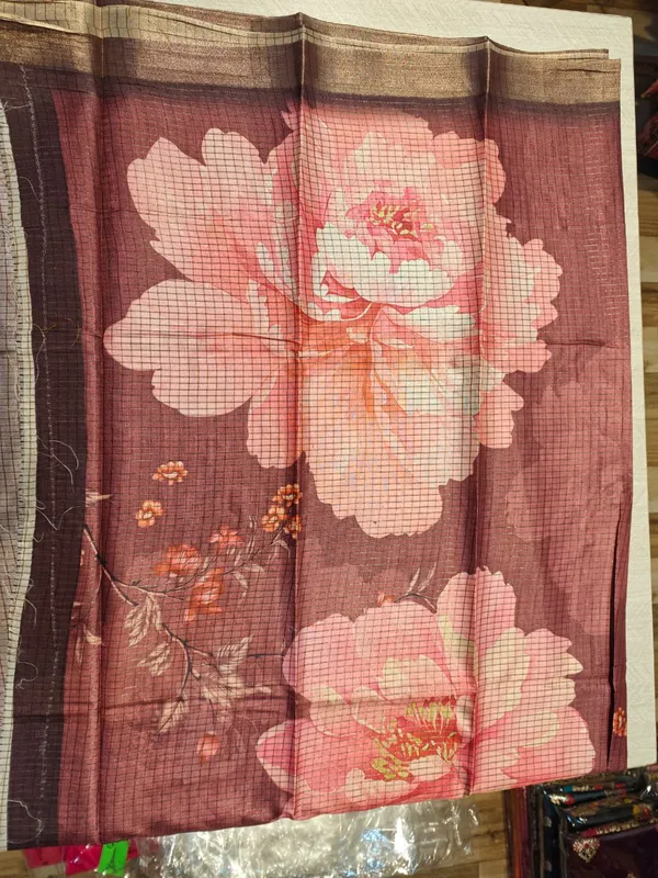 Brown_Kashmiri_Silk_Floral_Print_Saree_For_Women