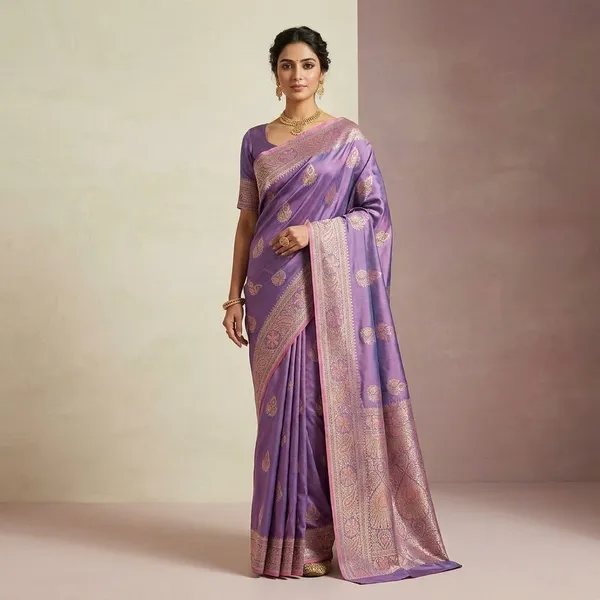 Purple_Satin_Silk_Paisley_Woven_Saree_For_Women