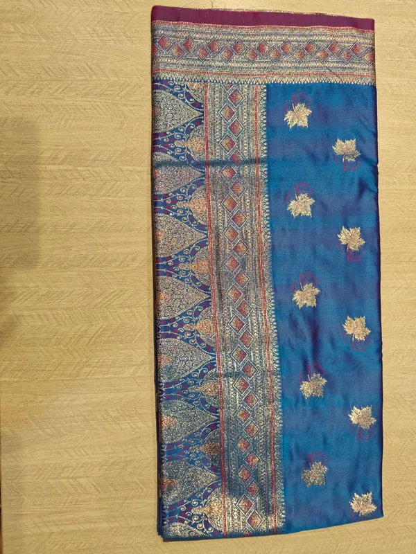Blue_Satin_Silk_Embroidered_Ethnic_Saree_For_Women